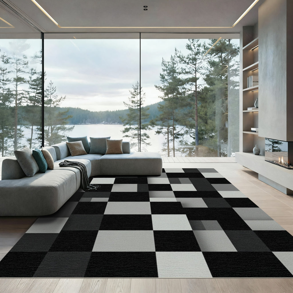 Monochromatic Geometric Squares Rug
