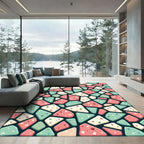Pastel Terrazzo Muted Mosaic Confetti Floor Rug