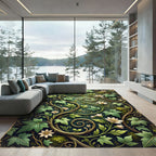 Enchanted Forest Ivy Botanical Vine Rug
