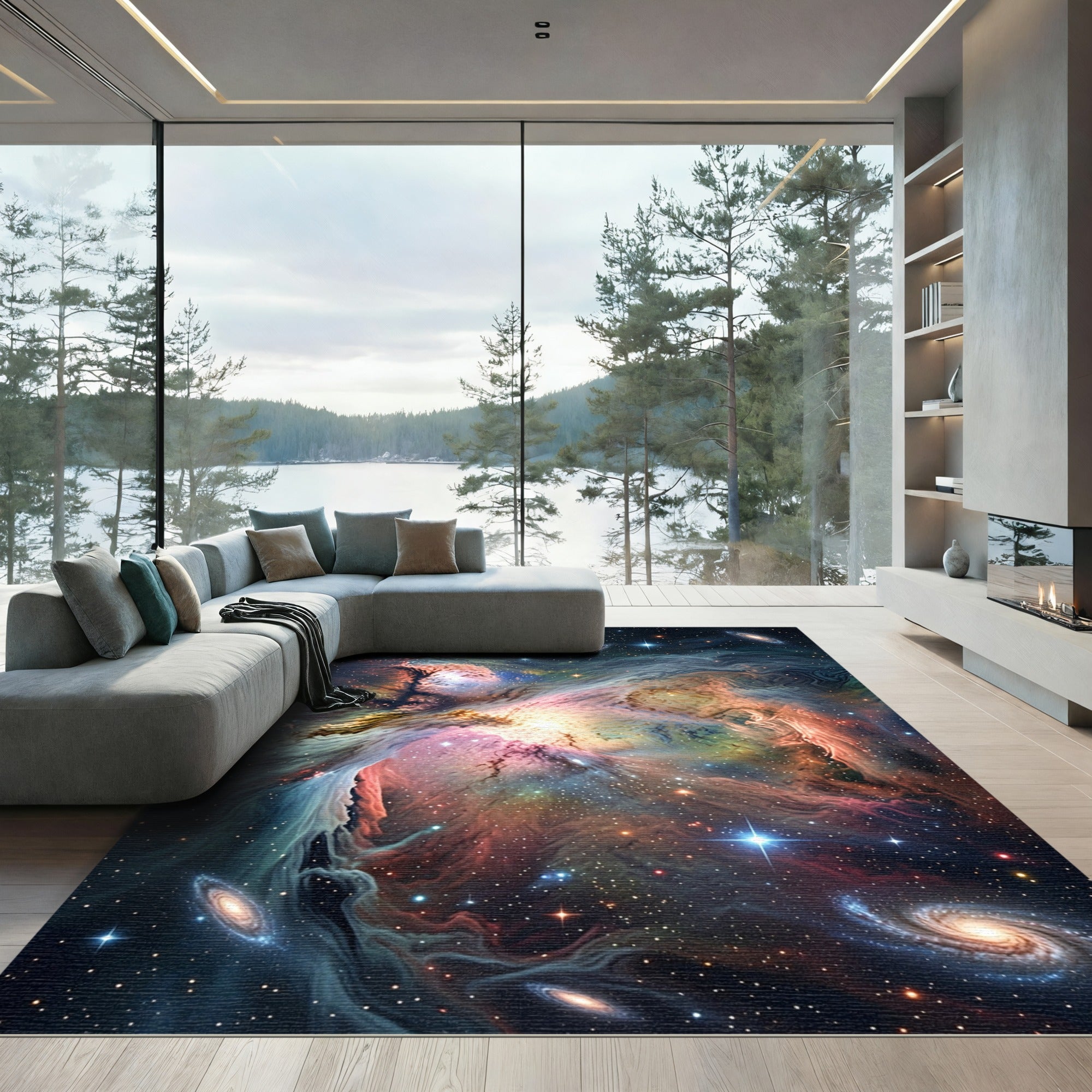 Nebula Dream Celestial Galaxy Rug