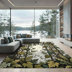 Botanical Trellis Garden Leaf Twine Rug
