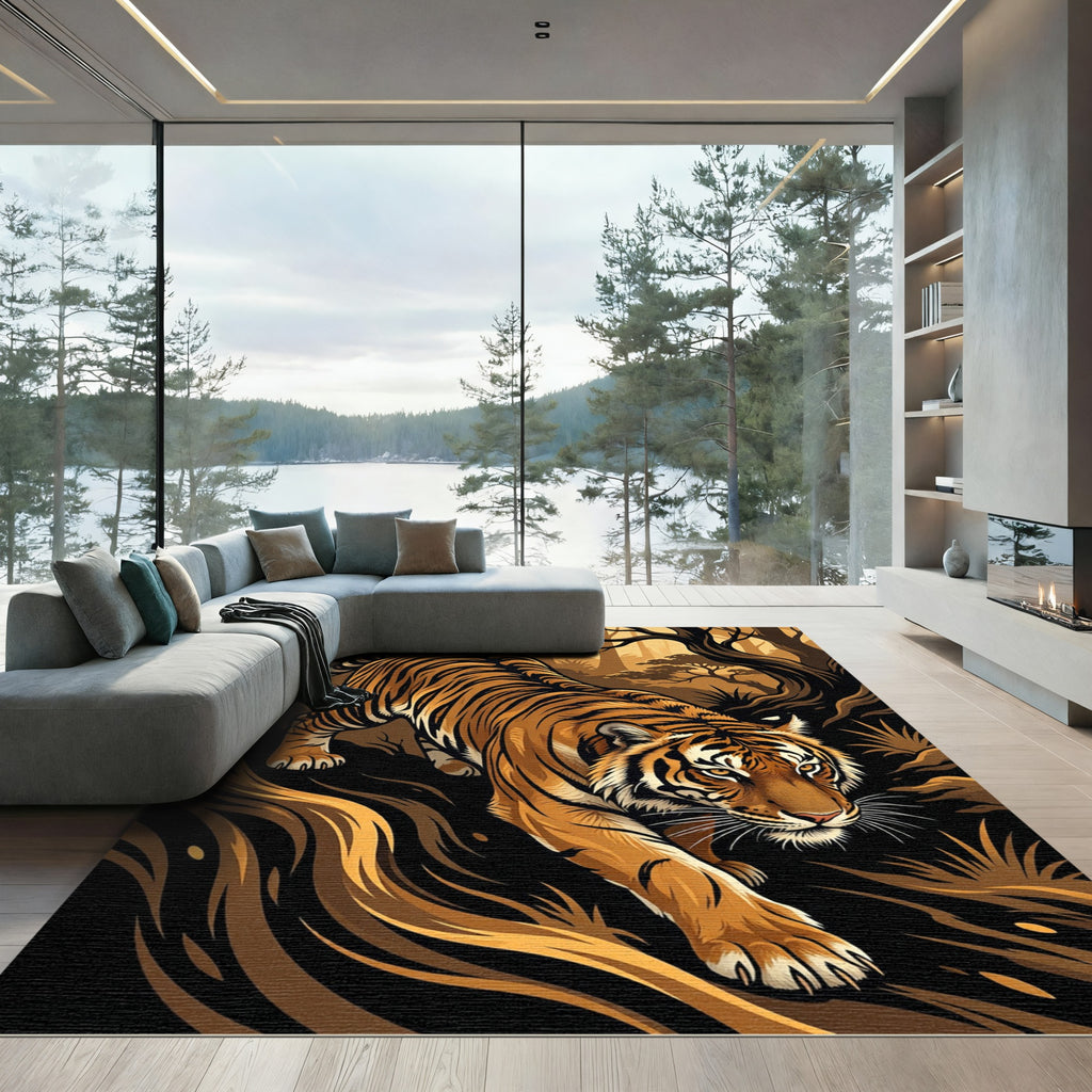 Bold Tiger Forest Walk Rug