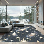 Cosmic Galaxy Starfield Sparkle Rug