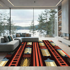 Farm Silo Grain Tall Stripe Rug