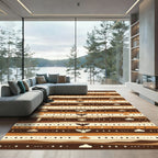 Earthy Southwestern Horizon Eagle Cloud Rug
