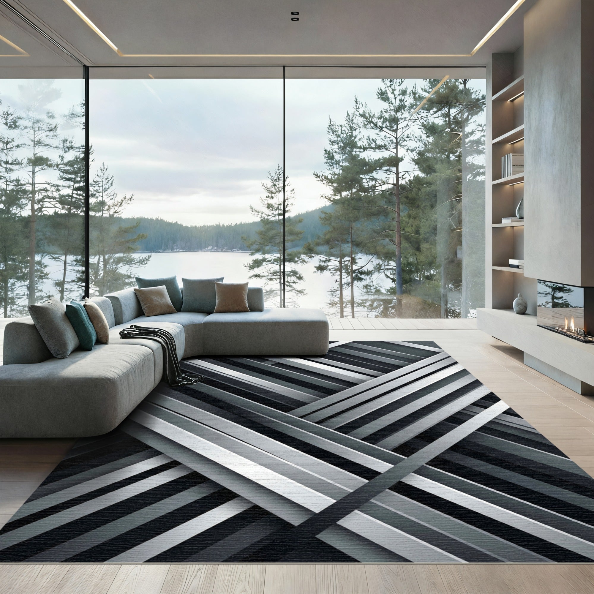 Monochromatic Intersecting Lines Rug