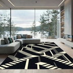 Monochromatic Stairway Optical Illusion Rug