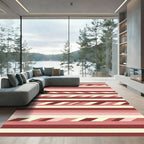 Crimson Blush Ombre Stripe Rug