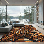 Ancient Desert Geometric Landscape Rug