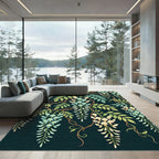 Ethereal Wisteria Cascading Botanical Art Rug