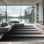 Monochromatic Horizontal Stripe Gradient Rug