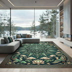 Jade Phoenix Lotus Medallion Harmony Rug