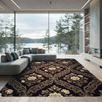 Ornate Floral Garden Damask Rug