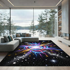 Cosmic Nebula Electric Burst Rug