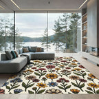 Vintage Floral Collection Daisy Meadow Rug