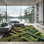 Escher Forest Illusion Stairway Rug