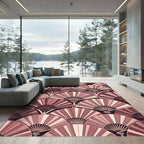 Art Deco Blush Fan Arch Rug