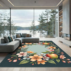 Orchard Blossom Apple Frame Rug