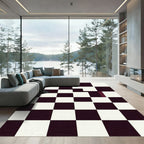 Monochromatic Checkerboard Blocks Rug