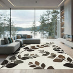 Earthy Tone Eucalyptus Branches Rug