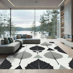Monochromatic Leaf and Triangle Geometric Rug