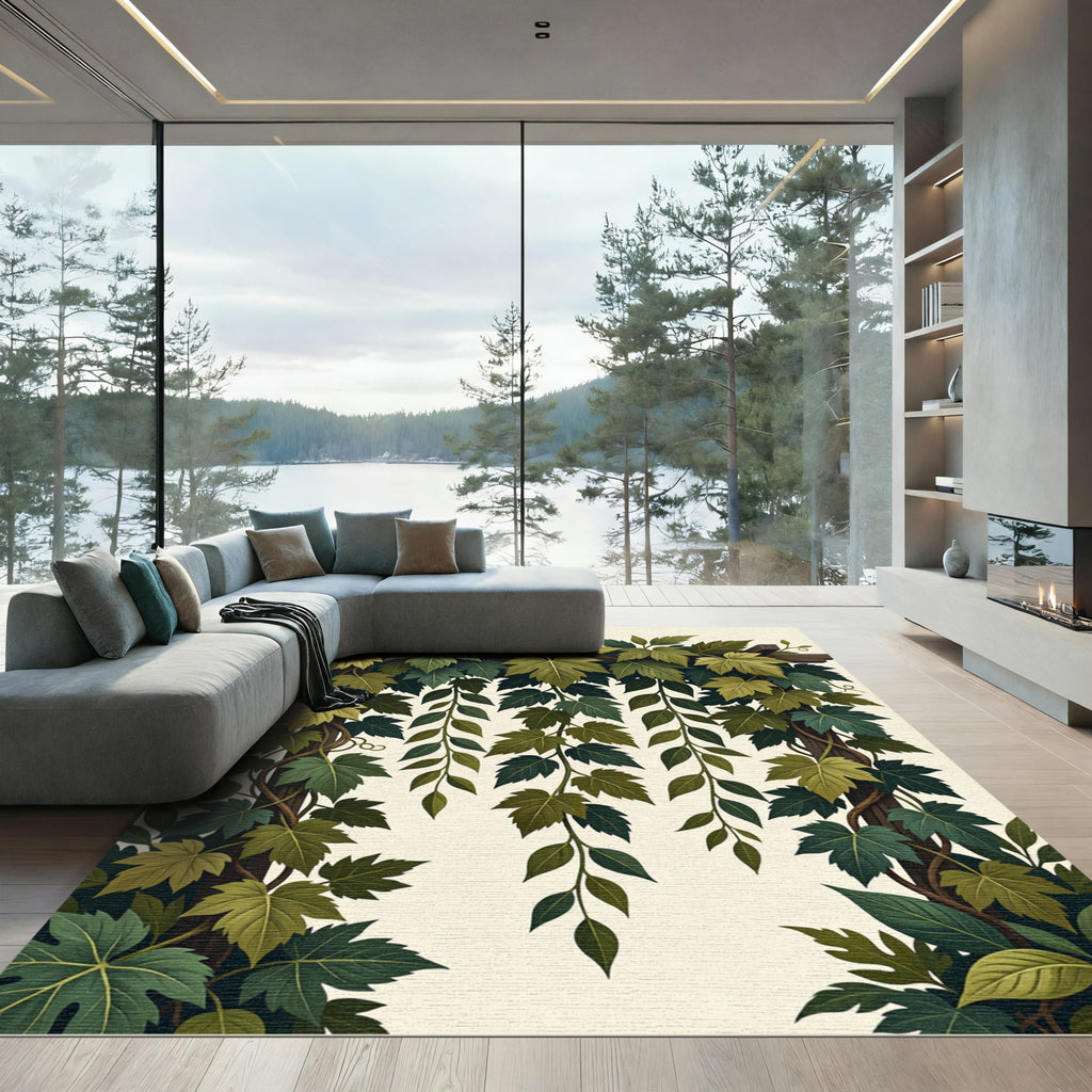 Lush Green Trailing Ivy Arbor Rug