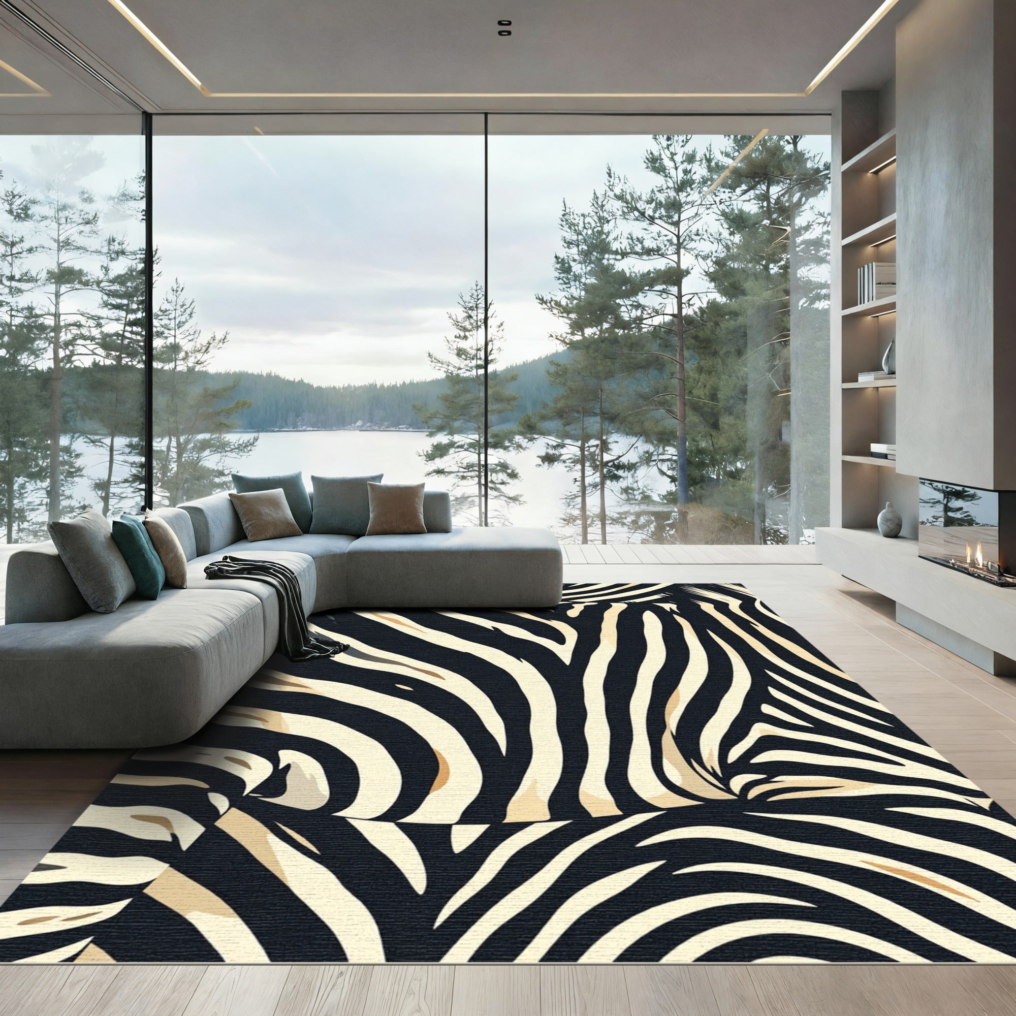 Bold Animalistic Stripes Rug