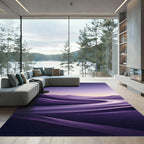 Purple Swirl Gradient Landscape Rug