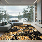 Bold Cheetah Panther Spots Rug