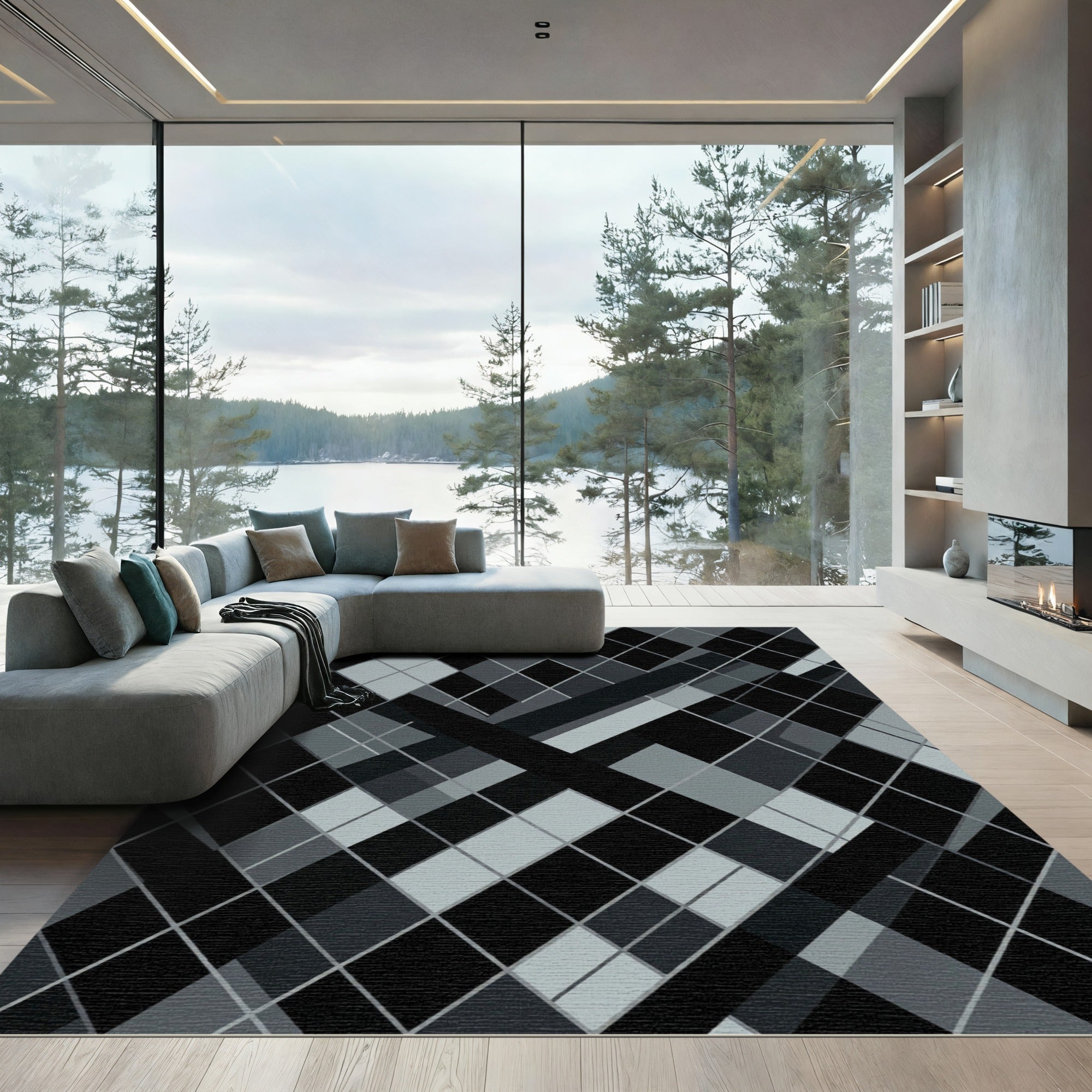 Monochromatic Diamond Overlap Composition Rug