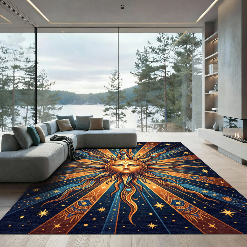 Golden Sun Celestial Radiance Rug