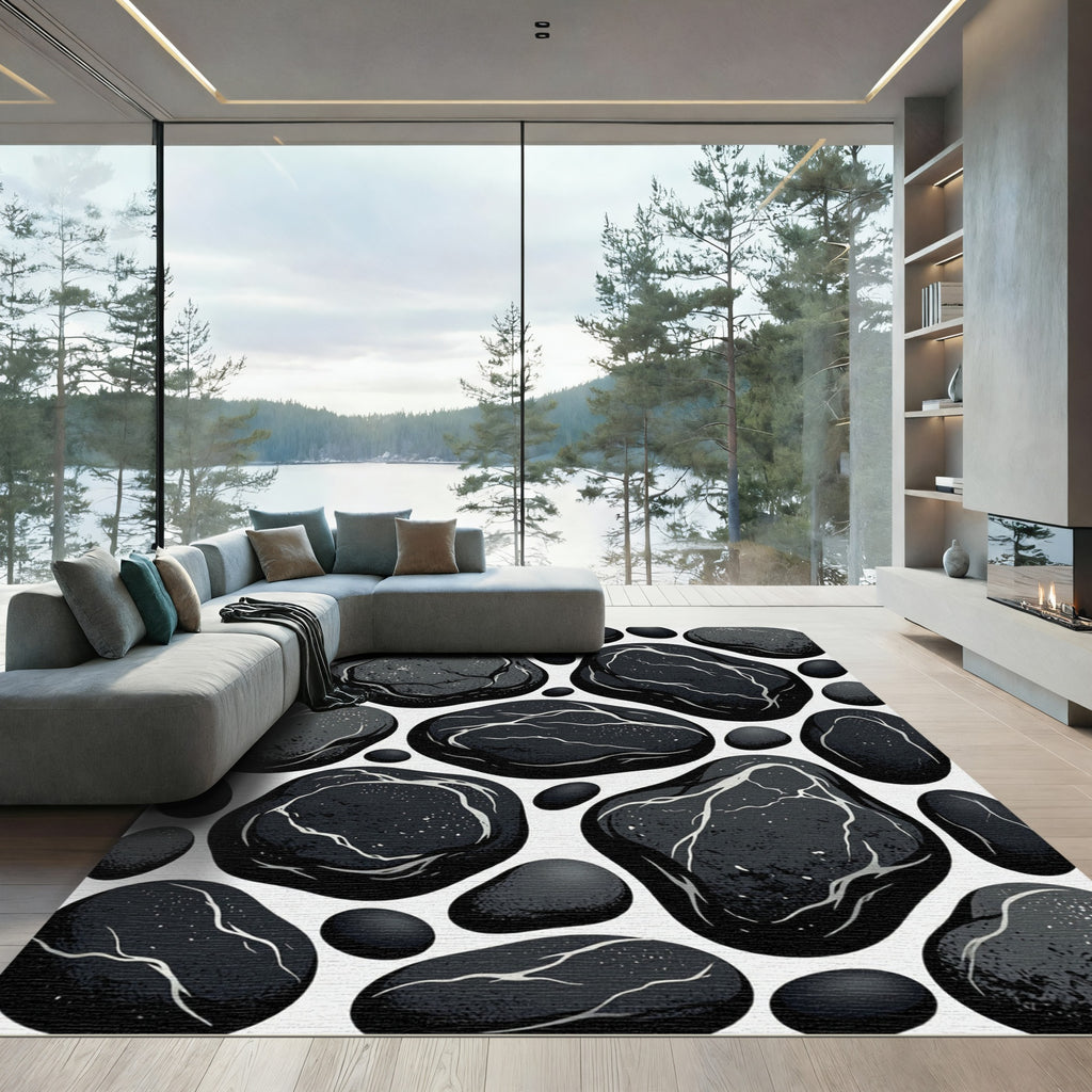 Black River Stone Veined Arrangement Rug