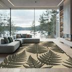 Natural Emerald Fern Botanical Rug