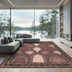 Archway Taupe Terracotta Layered Arcs Rug