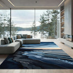 Ethereal Coastal Sunset Wave Shoreline Rug
