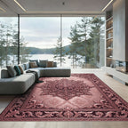 Ornate Rose Gold Medallion Rug