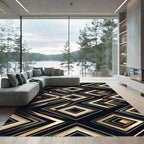 Bold Geometric Diamond Shards Rug