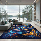 Celestial Angelic Nebula Cosmic Galaxy Rug