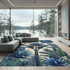 Tropical Bird Of Paradise Foliage Rug