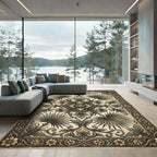 Vintage Sage Filigree Sunburst Rug
