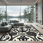 Nautical Anchor Chain Rope Composition Rug
