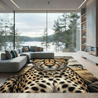 Golden Cheetah Spot Savannah Portrait Rug