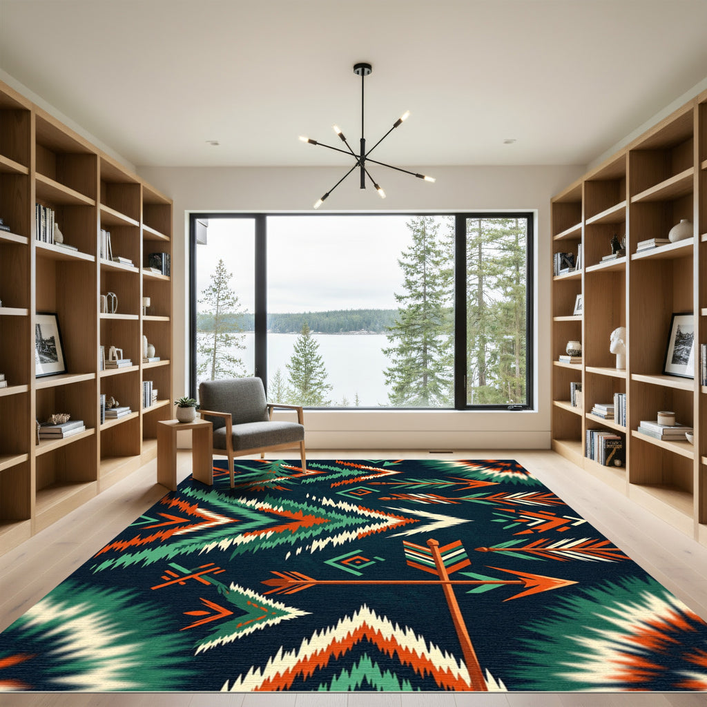 Tribal Arrow Diamond Medley Rug