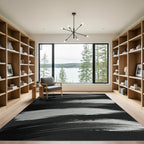 Broad Strokes Monochrome Abstract Rug