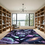 Ethereal Cosmic Unicorn Celestial Galaxy Rug
