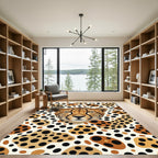 Golden Cheetah Portrait Animal Spot Rug