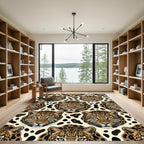 Leopard Face Spots Repeating Rug