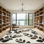 Earthy Tone Eucalyptus Branches Rug