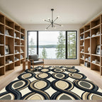 Retro Interlocking Chain Link Rug