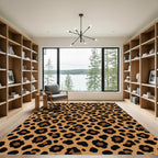 Brown and Black Safari Spots Rug
